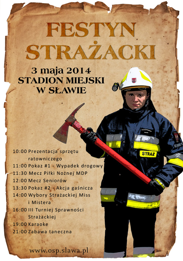 Festyn strażacki, 3 maja 2014r.