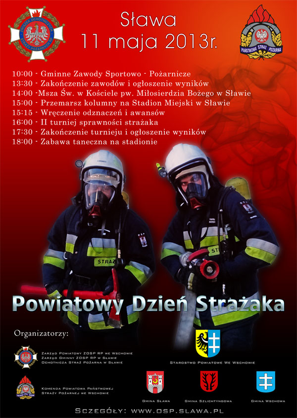 Powiatowe Obchody Dnia Strażaka w Sławie, 11 maj 2013